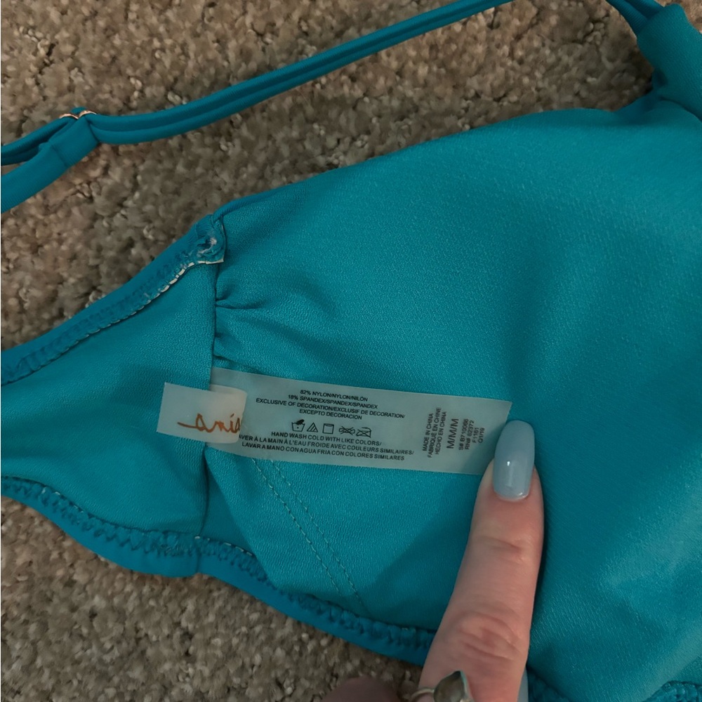BLUE SWIM TOP - Picture 3 of 3